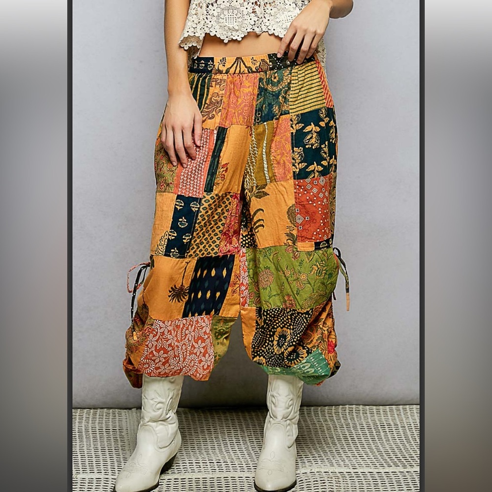 298 ❤️POL patchwork pants